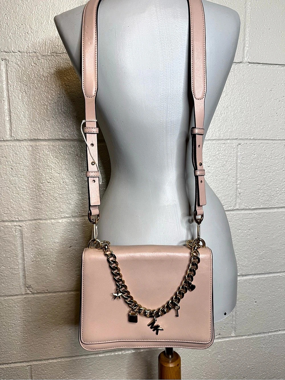 Michael Kors Nolita Small Flap Chain Crossbody Bag Pink